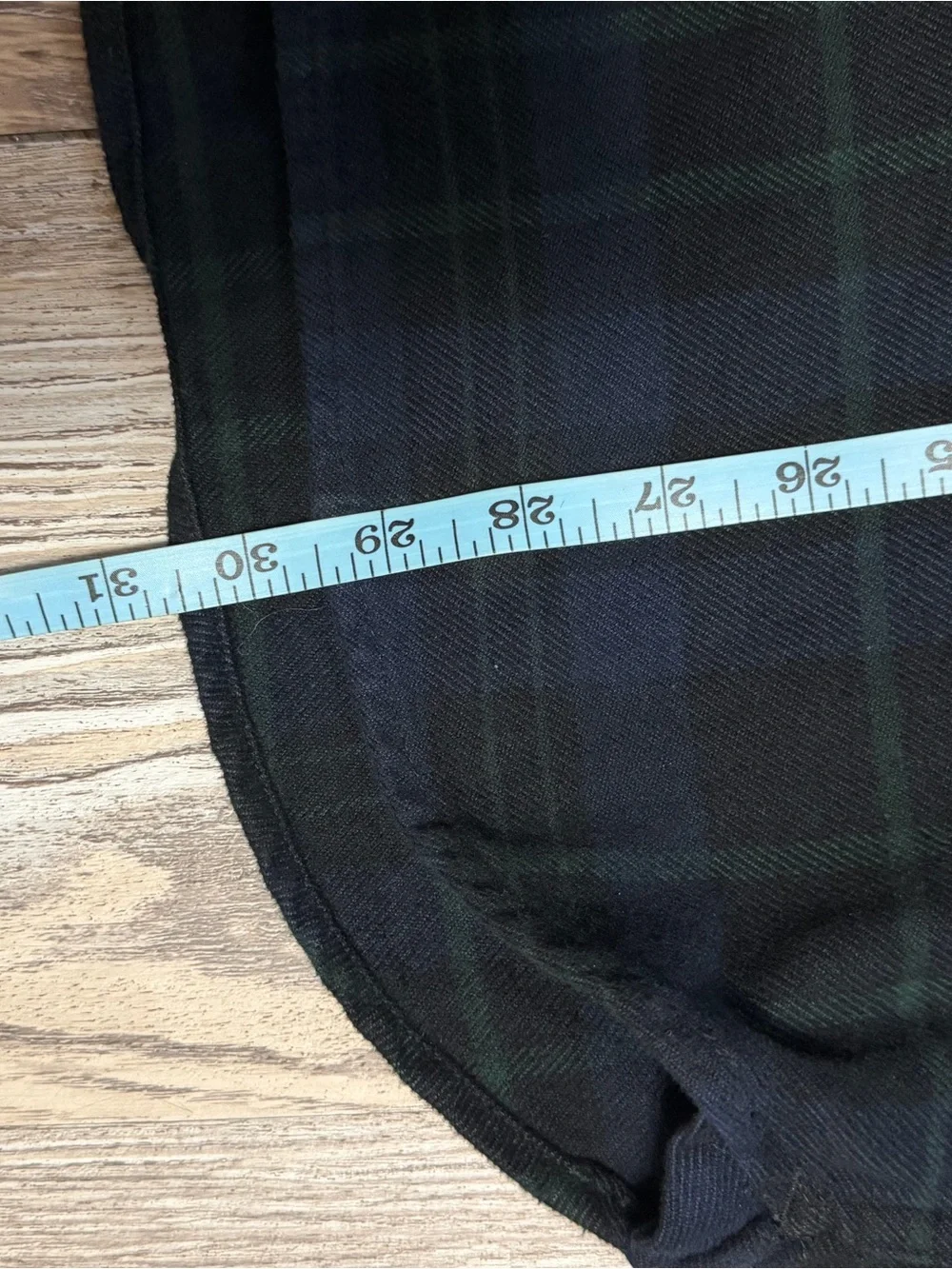 The North Face Flannel Blue & Dark Green Plaid Button-Down Men’s Shirt